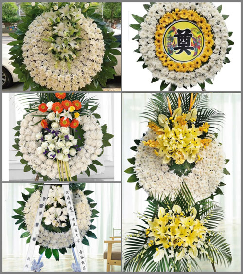 山东泰安新泰市西张庄镇花圈速递